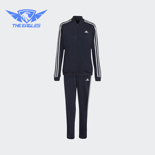 Adidas/阿迪达斯正品女士长袖夹克柔软长裤休闲套装H10155