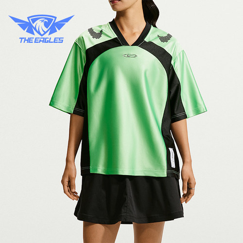 Nike/耐克正品女士V领运动舒适宽松轻盈短袖T恤IQ6138-336