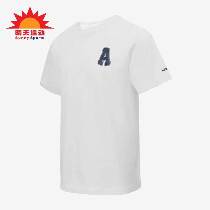 Adidas/阿迪达斯正品GRAPHIC T-SHIRT男女轻盈圆领短袖T恤JD1430