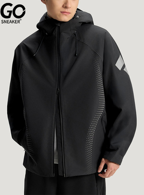 Adidas/阿迪达斯正品2025冬季款男士日常连帽耐穿梭织外套KH0168