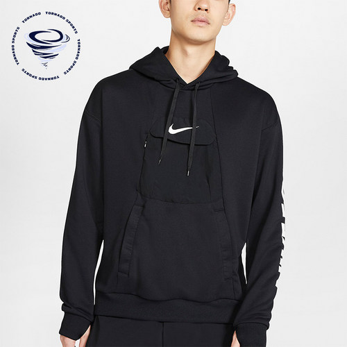 Nike/耐克正品Logo套头连帽卫衣新款男经典连帽卫衣CJ2492-010