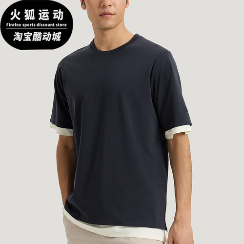Adidas/阿迪达斯正品COTTON T-SHIRT男士简约日常短袖T恤KG0823