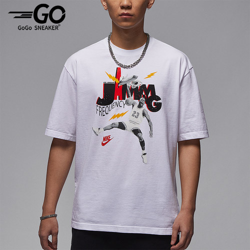 Nike/耐克正品JORDAN男士针织宽松圆领休闲运动短袖HJ2930-100