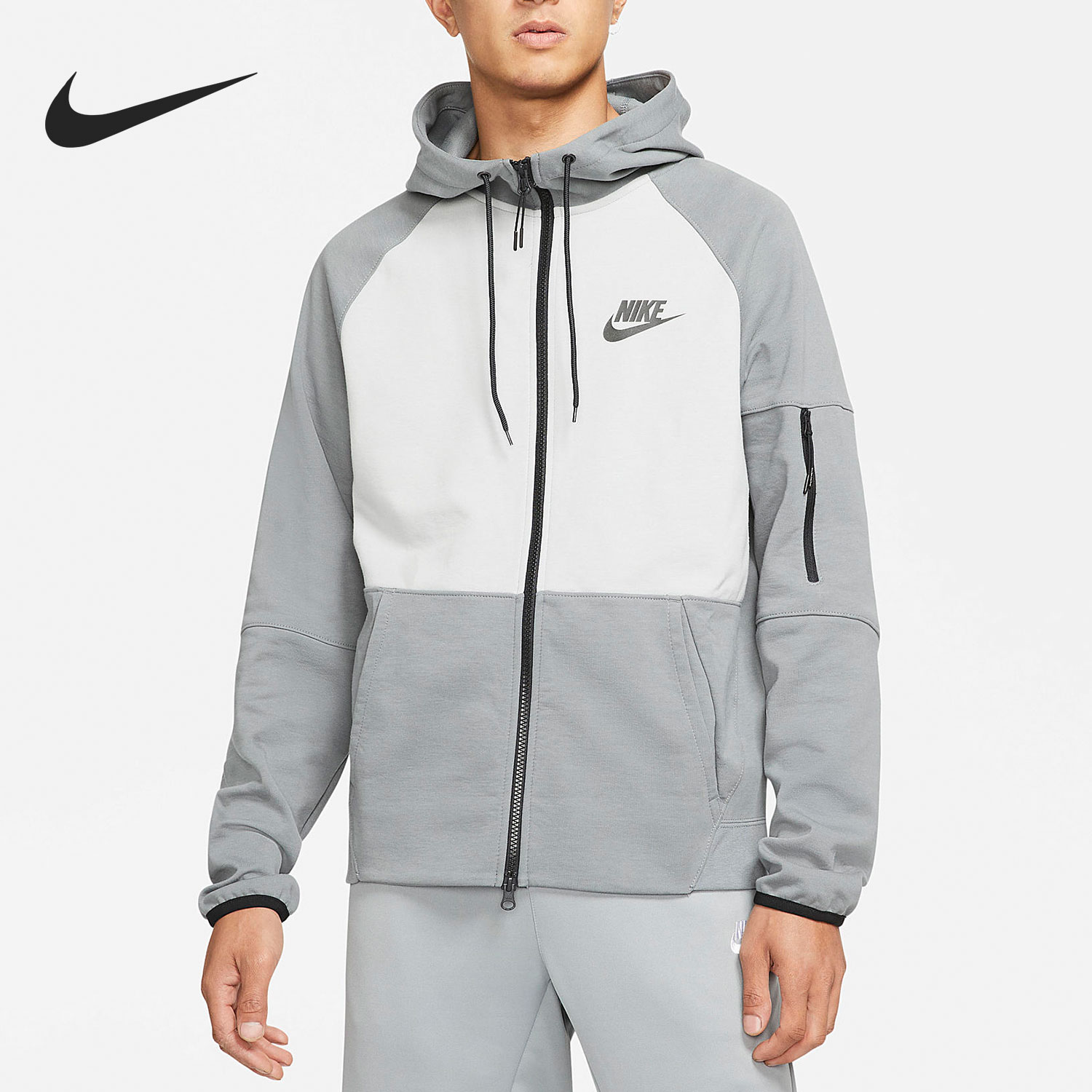 Nike/耐克官方正品TE FZ FLC HOODIE男子运动夹克外套 DD5285-077