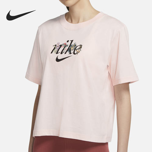 Nike/耐克正品当季新款女子圆领宽松训练运动短袖T恤DD1457-805