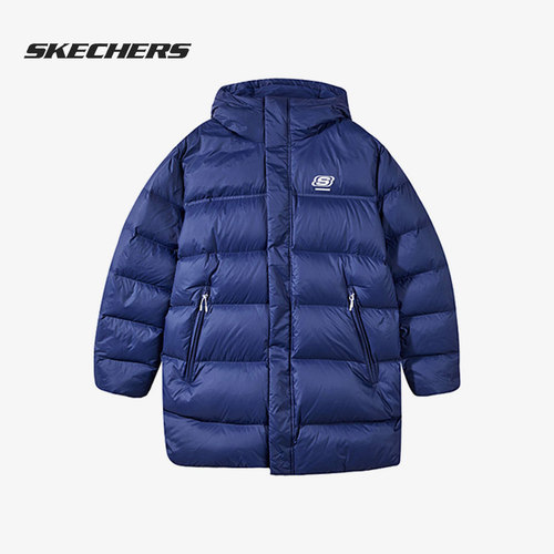 Skechers/斯凯奇正品DOWN JACKET 男子保暖连帽运动羽绒服