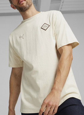 Puma/彪马正品PORSCHE男士圆领印花时尚运动短袖T恤624570-02