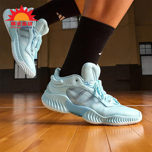 Adidas/阿迪达斯正品男士训练减震耐磨运动低帮系带篮球鞋JH5839