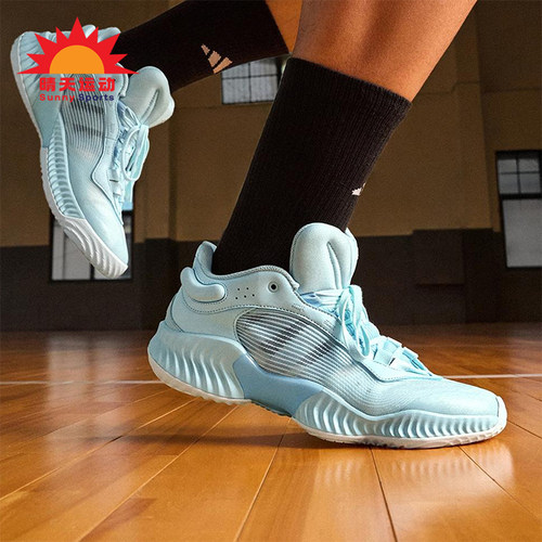 Adidas/阿迪达斯正品男士训练减震耐磨运动低帮系带篮球鞋JH5839