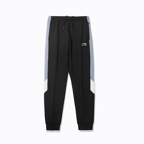 Lining/李宁正品2023新款男子百搭休闲宽松针织运动长裤AKLTB49