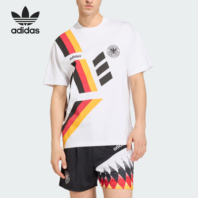 Adidas/阿迪达斯正品GERMANY T-SHIRT男士经典复古短袖T恤KE0086