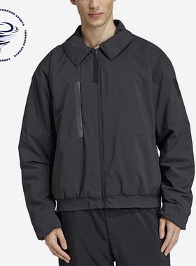 Adidas/阿迪达斯正品运动男士翻领经典拉链宽松棉服JD6663