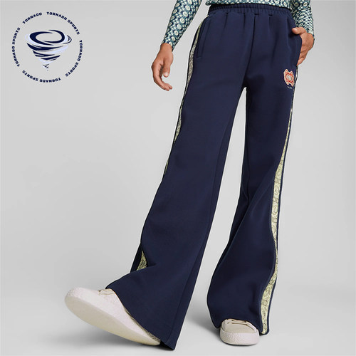 Puma/彪马正品2025新款男女同款时尚复古微喇叭休闲长裤535969-06
