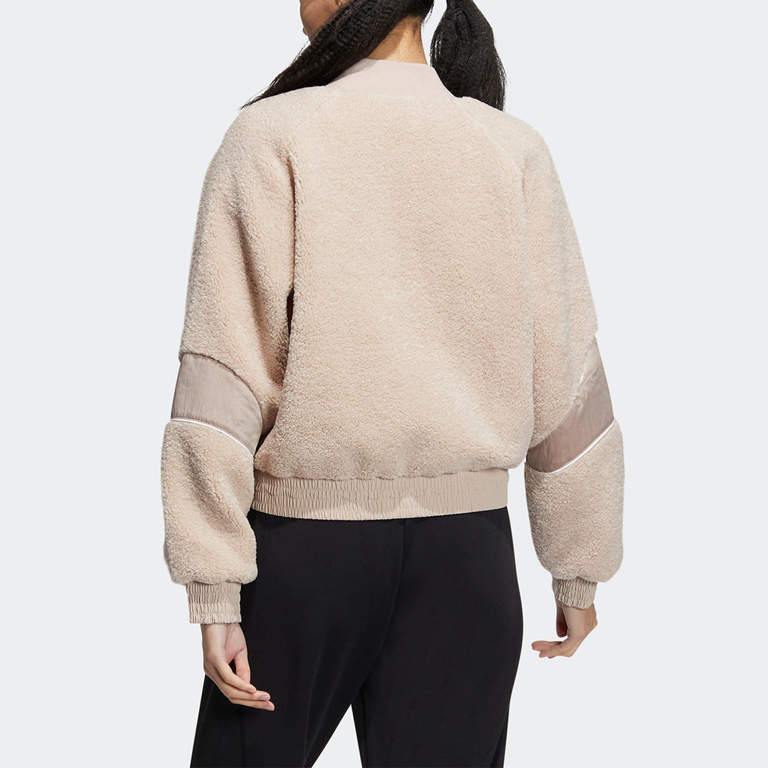 Adidas/阿迪达斯女子仿羊羔绒运动外套HY2822,运动服/休闲服装,运动茄克/外套,淘宝优惠券,粉丝福利购,淘宝优惠卷