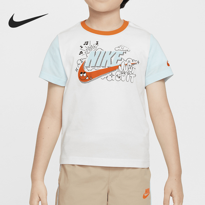 Nike/耐克正品夏季新款小童时尚圆领透气短袖T恤HM4731-474