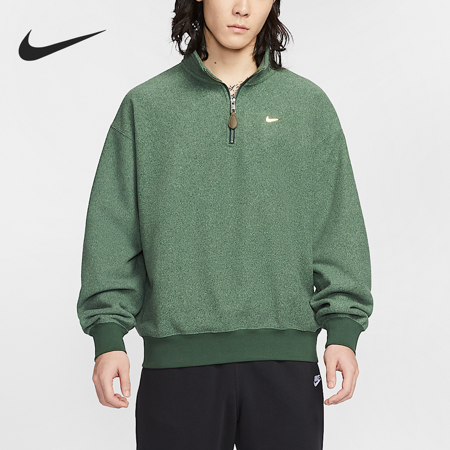 Nike/耐克正品2026春季款男士日常立领耐穿刺绣套头衫IQ3975-323,运动服/休闲服装,运动卫衣/套头衫,淘宝优惠券,粉丝福利购,淘宝优惠卷