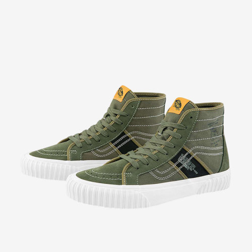 Vans/范斯SK8-Hi男女个性拼接小熊印花帆布休闲运动板鞋VN0A5JIU