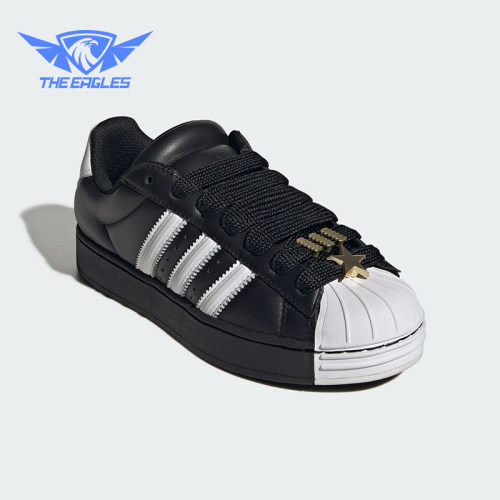Adidas/阿迪达斯正品三叶草女士低帮系带经典透气复古板鞋JR7444