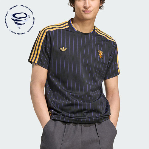 Adidas/阿迪达斯正品夏季三叶草男女透气足球球衣短袖T恤JN2818