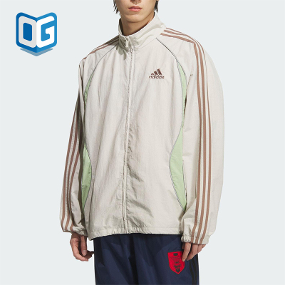 Adidas/阿迪达斯正品TEAMGEIST TT男士立领宽松运动外套KE5846