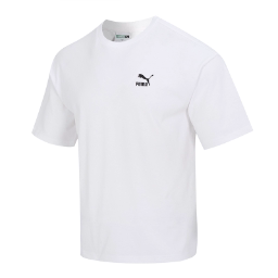 Puma彪马男子秋冬季新款圆领运动休闲短袖T恤男624677-02