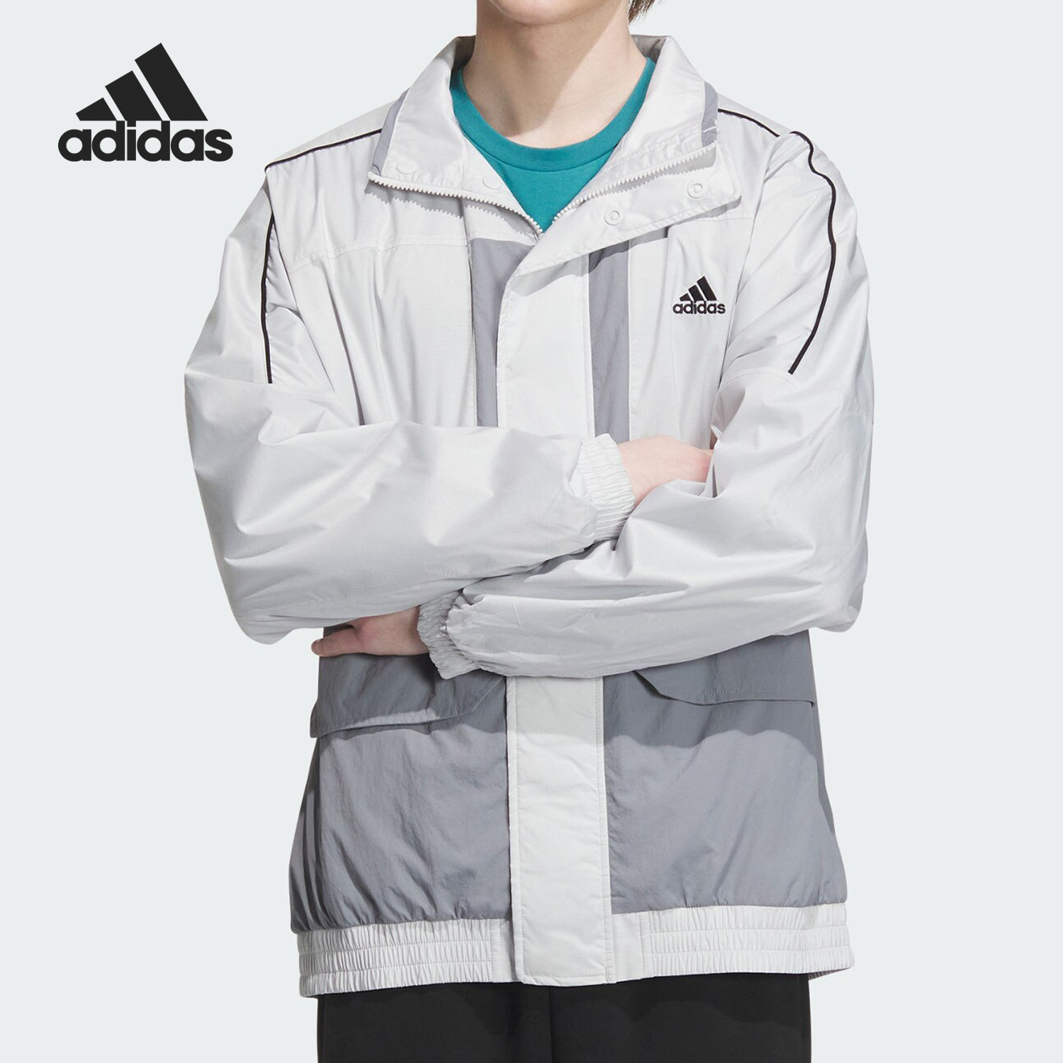 Adidas/阿迪达斯正品冬季新款男子宽松梭织运动外套IK7355