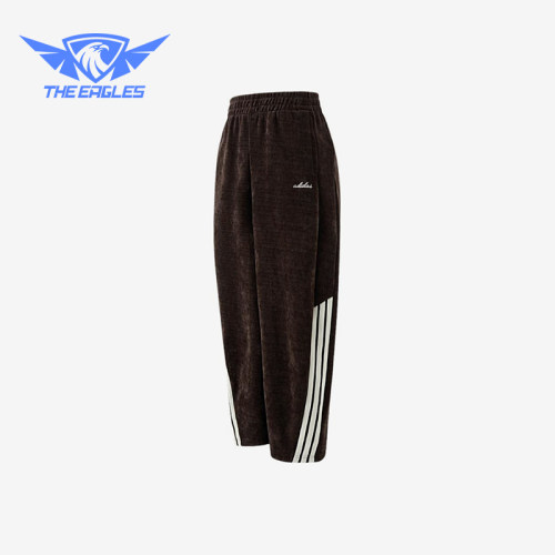Adidas/阿迪达斯正品Soft KT女士中腰系带条纹休闲长裤KW2432