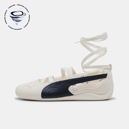 Puma/彪马正品Speedcat女士休闲薄底蝴蝶结绑带芭蕾鞋404395-01