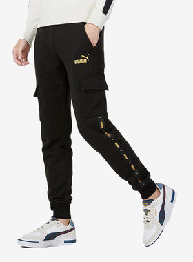 Puma/彪马正品冬季男子运动训练休闲束脚长裤674359-01