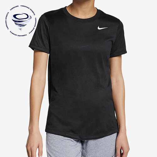 Nike/耐克正品新款女子运动休闲圆领透气简约短袖AQ3210-010