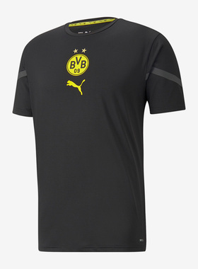 Puma/彪马正品新款男子多特蒙德足球训练短袖T恤764297-02