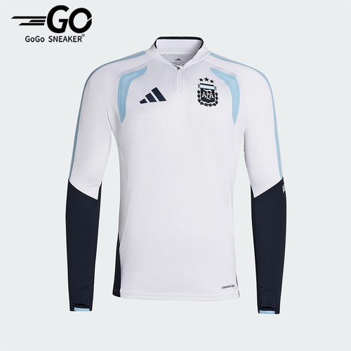 Adidas/阿迪达斯正品2025冬季款男士套头立领拼接足球上衣JZ5969