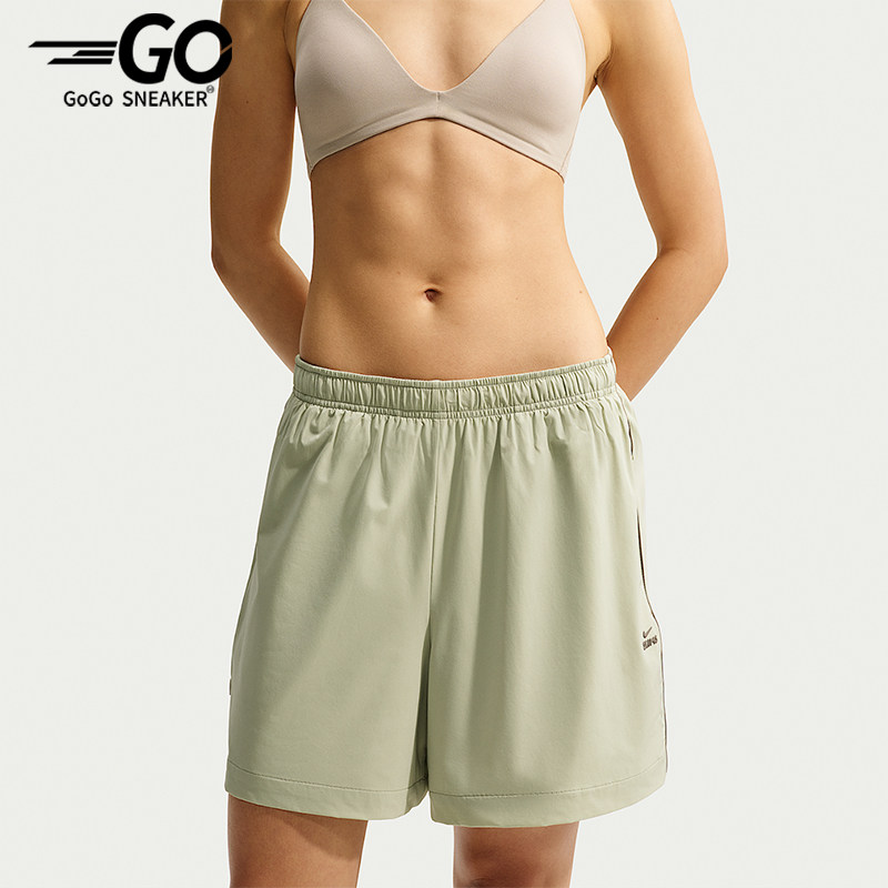 Nike/耐克正品新款女士拉链口袋宽松系带运动短裤IU2227-379