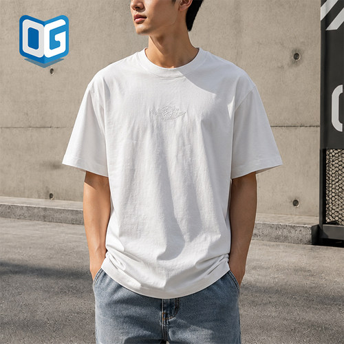 Nike/耐克正品JORDAN男士透气运动休闲简约短袖T恤DX5783-100