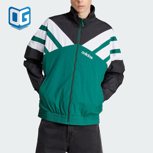 Adidas/阿迪达斯正品三叶草男士宽松经典三条纹运动外套JX3053