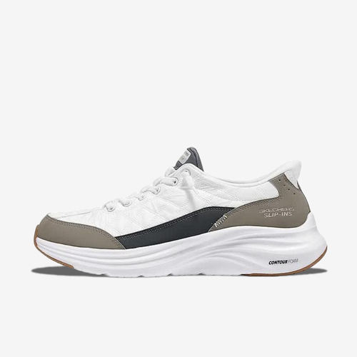 Skechers斯凯奇正品男款Slip-ins云感宽楦休闲鞋232619W-WTP