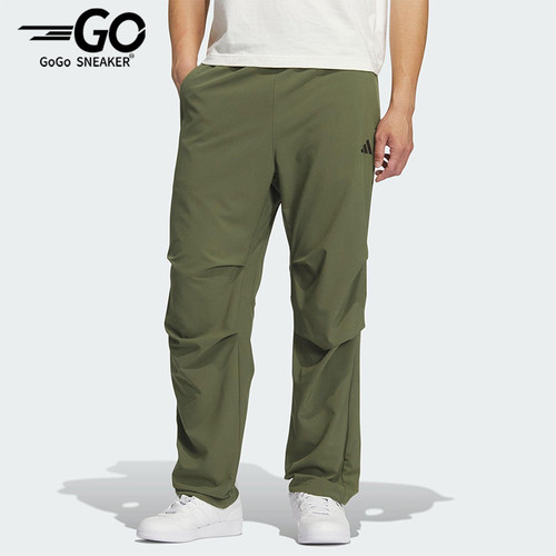 Adidas/阿迪达斯正品2025男士透气梭织运动休闲户外长裤KH3763