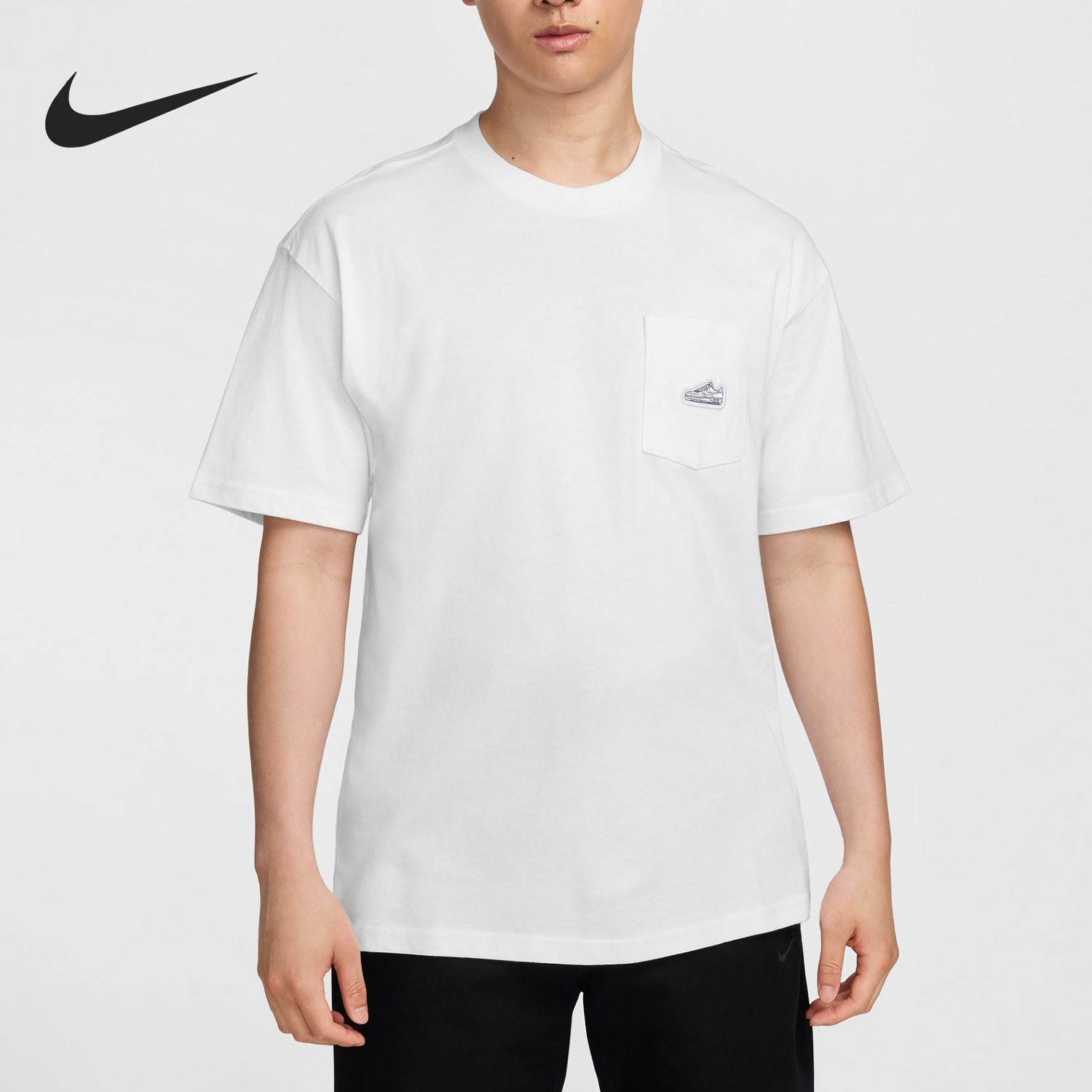 Nike/耐克官方正品当季新款男士透气宽松运动训练短袖FZ5414-100
