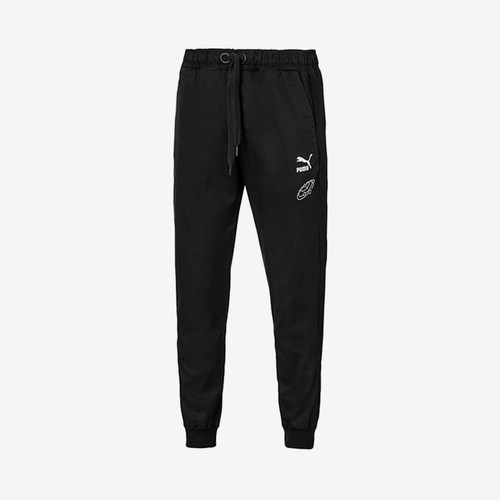 Puma/彪马官方正品2024秋季新款男士经典中腰休闲运动针织长裤