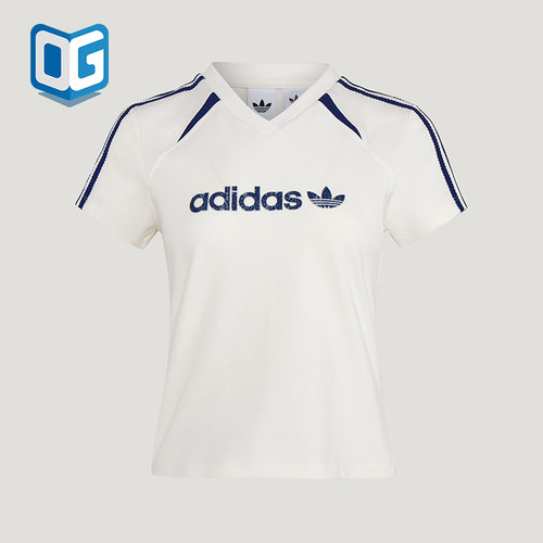 Adidas/阿迪达斯正品三叶草BLKTWT-SHIRT新款女经典短袖T恤KU4763