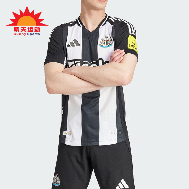 阿迪达斯男士透气足球运动球衣