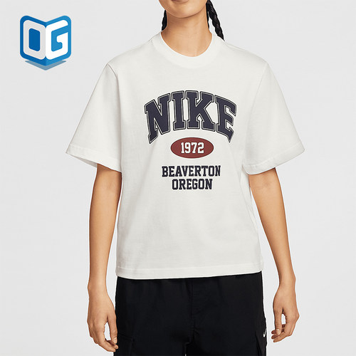 Nike/耐克正品夏季新款女士印花休闲经典圆领短袖T恤IH0825-133