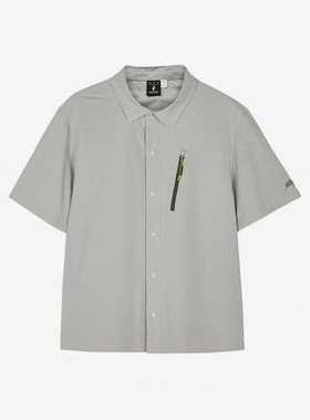 Skechers/斯凯奇正品新款男士简约翻领运动休闲短袖衬衫