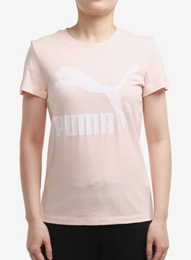 PUMA/彪马正品秋冬季女子圆领透气锻炼休闲运动短袖532282-27