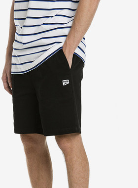 Puma/彪马正品2024新款男士梭织休闲舒适透气系带运动短裤