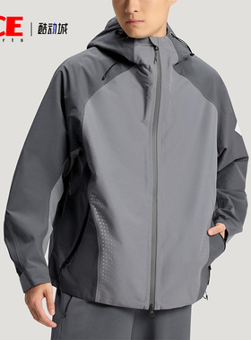 Adidas/阿迪达斯正品2025冬季款男士日常连帽拼接运动外套KH0504