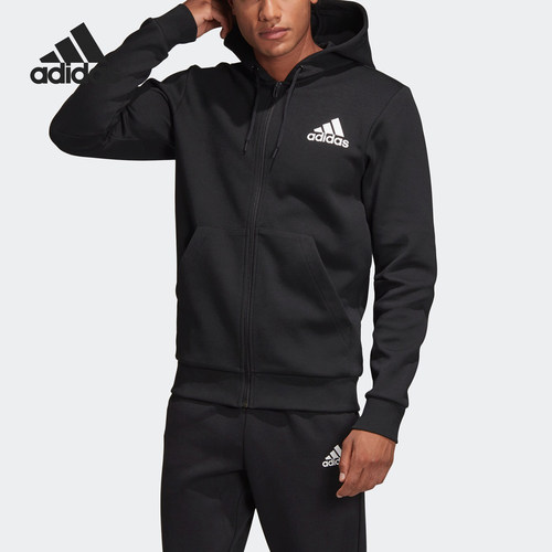 Adidas/阿迪达斯正品 MH PLAIN FZ 男子休闲运动夹克外套DT9912