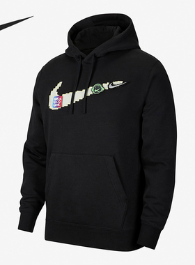 Nike/耐克正品男子大LOGO加绒保暖时尚运动上衣休闲套头衫 DC3937