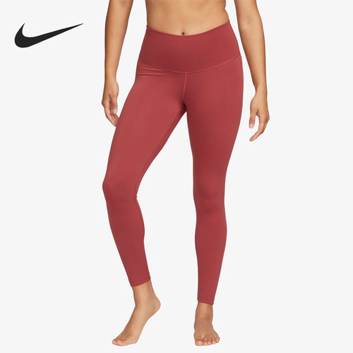 Nike/耐克官方正品YOGA女士瑜伽高腰紧身训练运动长裤DM7024-661