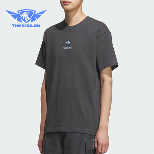 Adidas/阿迪达斯正品三叶草男女图案印花经典宽松时尚短袖KC1428